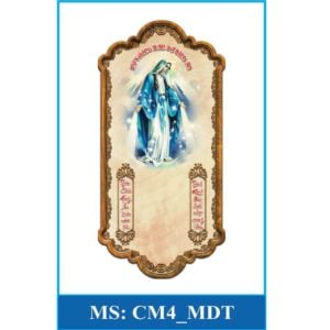 Lịch gỗ cao cấp 3D công giáo MẪU Mẹ Đồng Trinh CM4-MDT