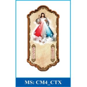 Lịch gỗ công giáo 3D giá rẻ MẪU Chúa Thương Xót CM4-CTX