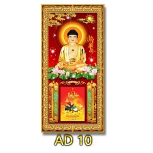 Lịch gỗ phật giáo 3D cao cấp MẪU Phật Di Đà DĐ-AL10