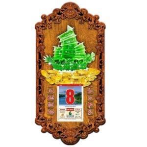Lịch gỗ cao cấp 3D phong thủy MẪU Kim Phàn KP-CM9